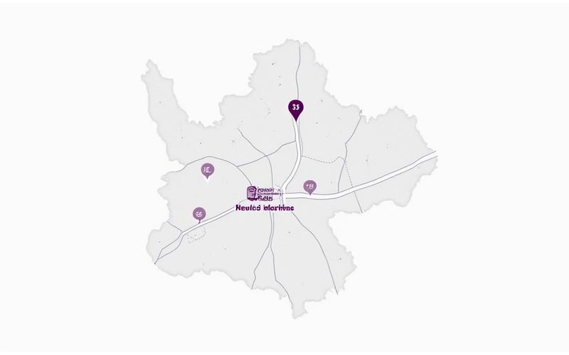 Interaktivní mapa Prahy s vyznačenými hlavními body vyzvednutí a rozvozu vozů Levandulové Jízdy.